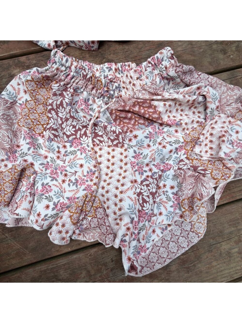 Amable Floral Patchwork Two-Piece Set - Picture 2 of 6